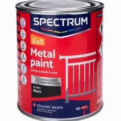 2-in-1 zijdeglans metaallak zwart < Spectrum Online