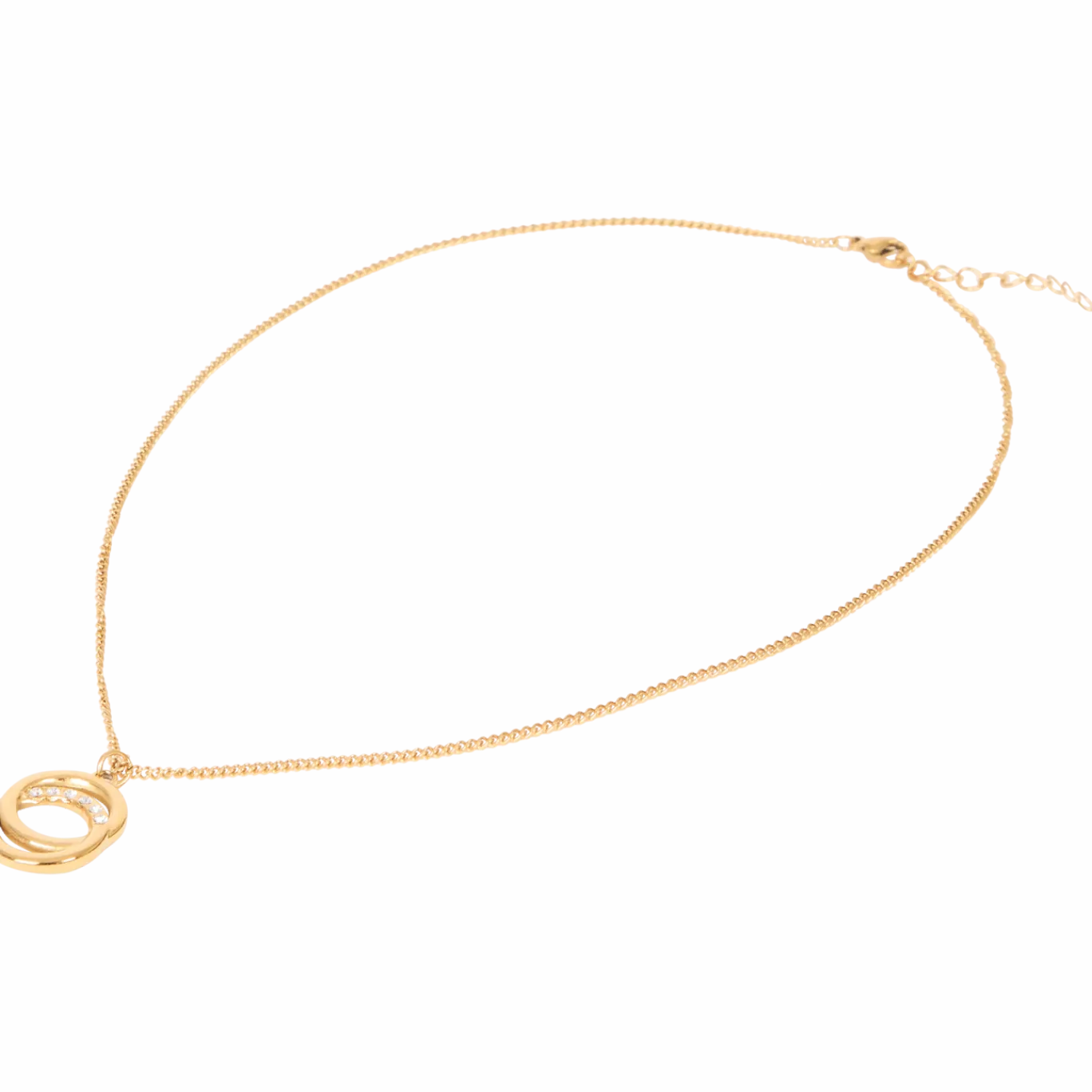 Stalen ketting met Swarovski-kristallen < Action Clearance