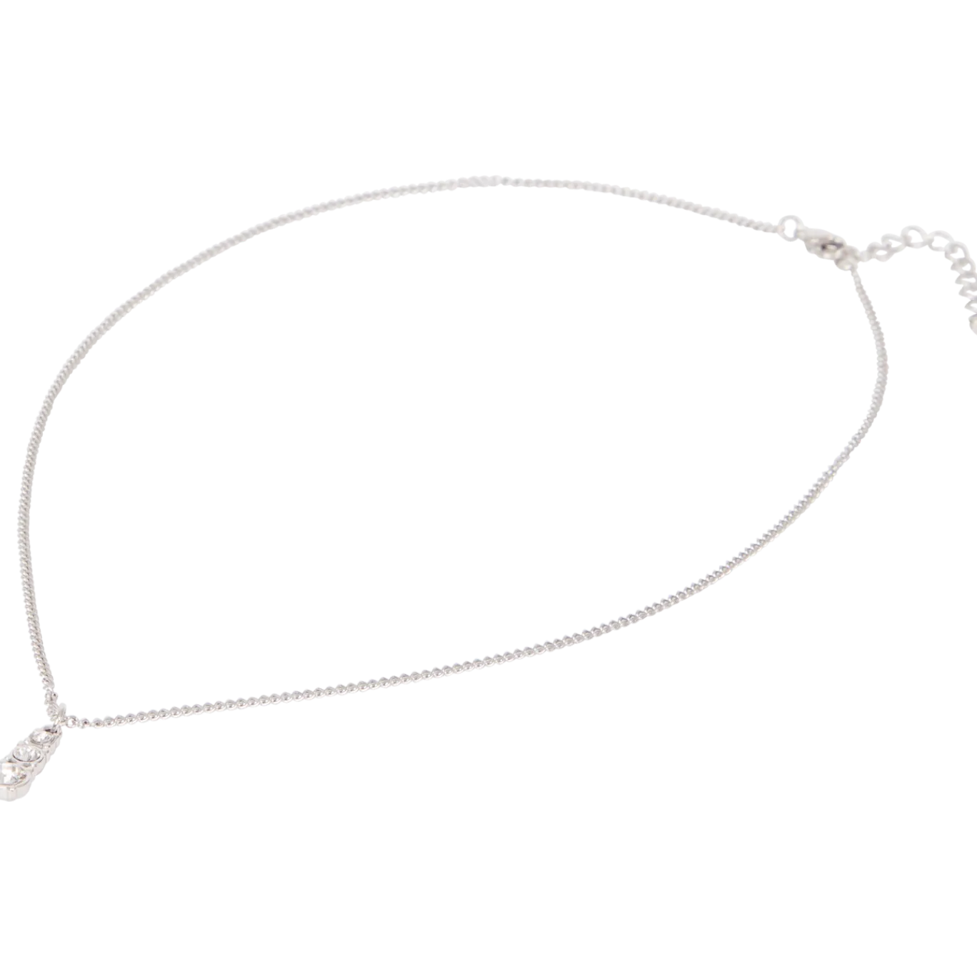 Stalen ketting met Swarovski-kristallen < Action Clearance