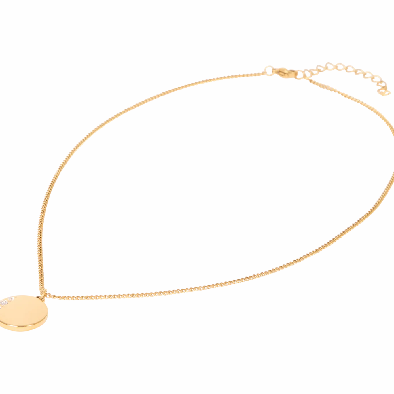 Stalen ketting met Swarovski-kristallen < Action Clearance