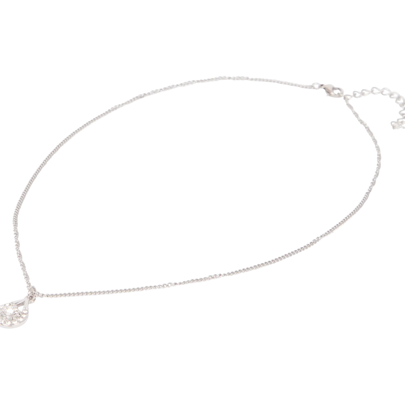 Stalen ketting met Swarovski-kristallen < Action Clearance