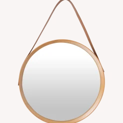 spiegel met lederlook hengsel < Studio Home Clearance