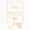 Trendz vergulde oorbellenset < Action Clearance