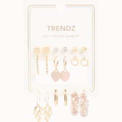 Trendz vergulde oorbellenset < Action Clearance