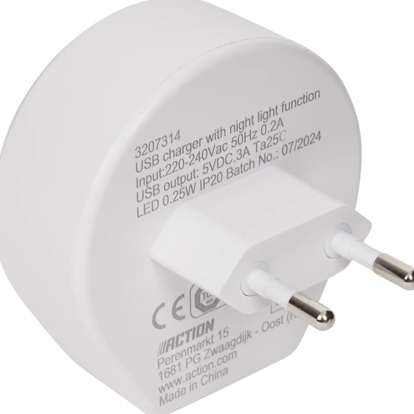 USB-C-lader met nachtlampje < Action New
